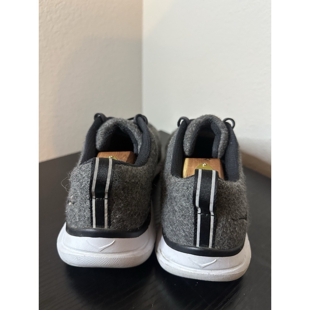 Size 9.5 - Hoka One One Hupana Women's Gray Wool Sneakers Shoes Sneakers - Picture 6 of 9
